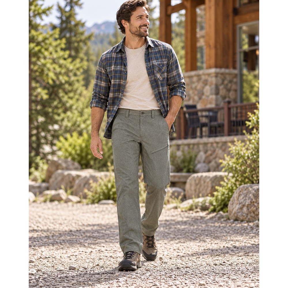 Duluth Trading Co DuluthFlex Breezeshooter Pants Men's 38 x 34 Lightweight Green - Picture 12 of 13